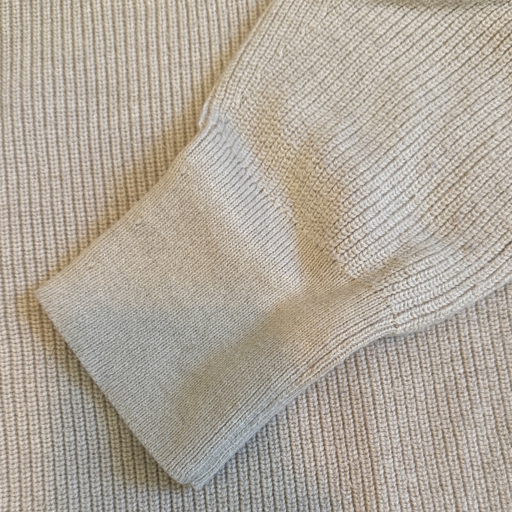 Cream Lululemon Cropped Mock Turtleneck Sweater - Picture 3 of 7
